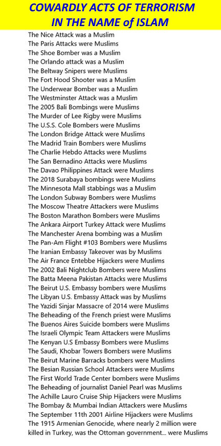 ISLAMIC TERRORIST ACTS 01